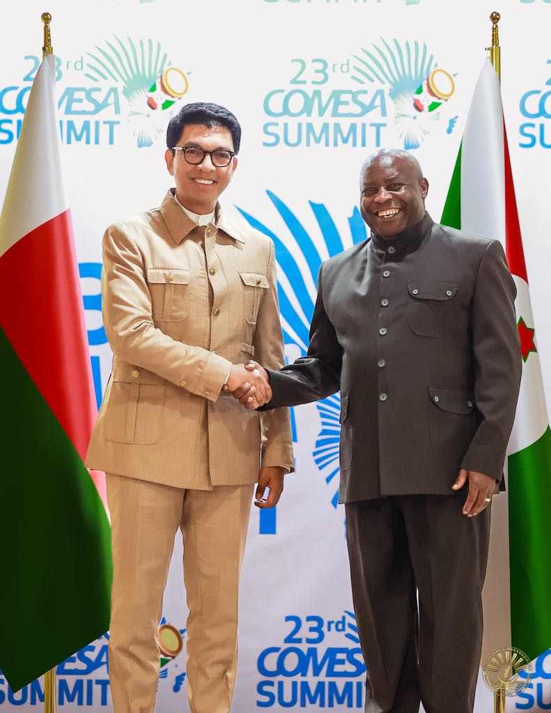 Le Président Andry Rajoelina au Burundi pour assister au 23ème Sommet du COMESA